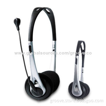 Wired computer headset with high quality sound, 2.5m cable length